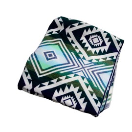 Alpaca Wool Blanket 80"x90", Hypoallergenic, Soft, Lightweight, Handwoven, Queen Size. Green Color