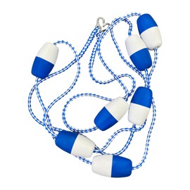 Poolzilla 16ft Swimming Pool Safety Rope and Float Kit Pre-Assembled Shallow End Divider with Stainless Steel Hooks | Poolzilla