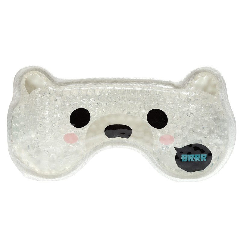 Cooling Gel Eye Mask with Plush Lined Back - Hot