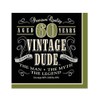 Creative Converting 16 Count Vintage Dude 60th Birthday Lunch Napkins