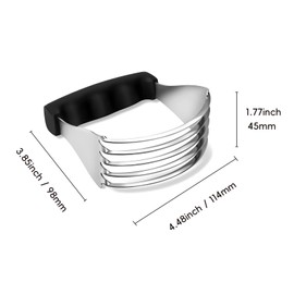 Septe Dough Blender,Stainless Steel Baking Tools, Heavy Duty Pastry Cutter, Professional Baking Tool for Mixing/Home and Professional Bakers