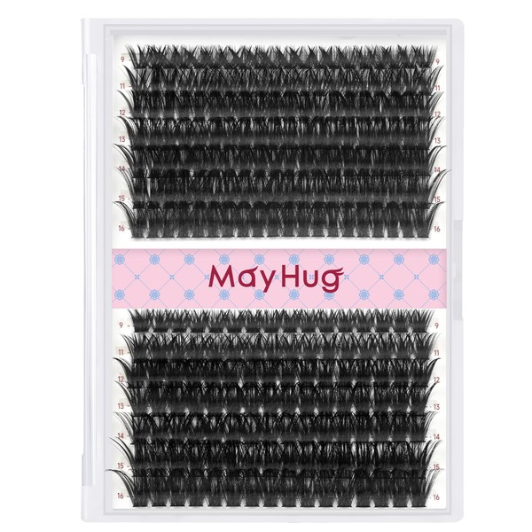 Mayhug Fluffy Lash Extension Mink Thick Cluster Eyelash Extensions 9-16mm