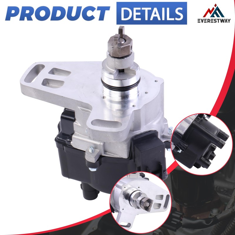 EVERESTWAY Ignition Distributor 2+4 Pins Compatible for 1992-1995 Toyota Camry