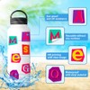 Buer Homie 50 PCS Alphabet Decals, Learning Letter Waterproof Stickers
