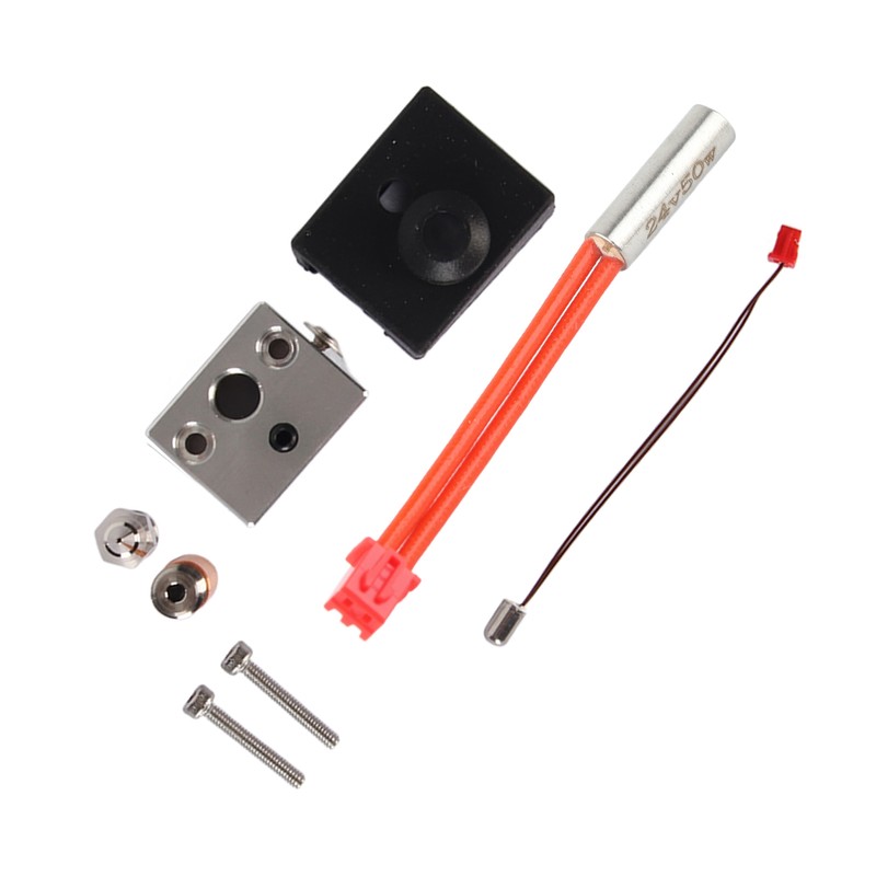 Hot End Extruder Nozzle Kit Heat Resistant Nickel Copper Plated