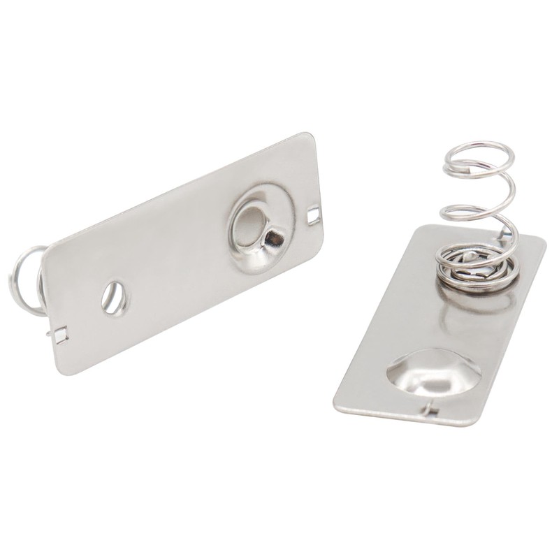 Skweawert 20 PCS AAA/Double-Positive Negative-one Stainless Steel Metal Battery Spring