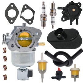 Lanigram 15004-0985 Carburetor Fit For Kawasaki FS691V FR691V 15004-0829 With Air Filter,Fuel Pump