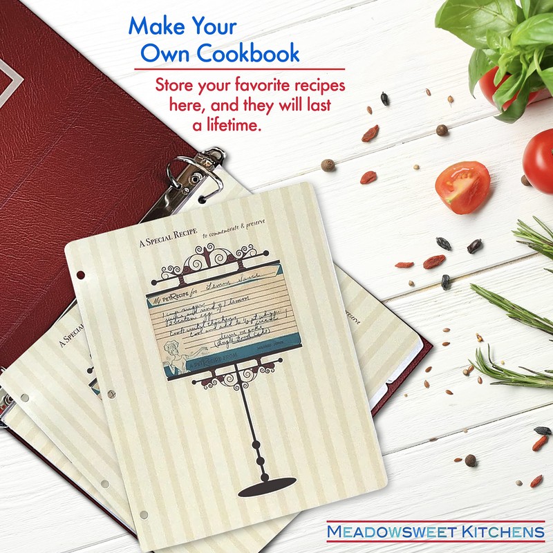 Meadowsweet Kitchens 3 x 5 Vintage Recipe Card Holders for