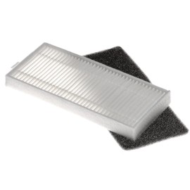 vhbw Staubsauger-Filter Set kompatibel mit Ecovacs Deebot N79, N79S Saugroboter - 2x Ersatz-Filter (HEPA-Filter, Schaumstoff-Filter)
