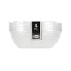 Set of 4 Plastic Scalloped-Edged Bowls, 5 x 2.75 Inches