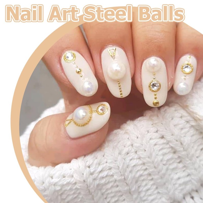 OHREN 1 x Nail Art Beads Micro Caviar for Nails,