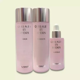 The Saem 더샘 콜라겐 이엑스 하이드라 3종 세트(토너+에멀젼+앰플)보습 The Som Collagen EX Hydra 3-Piece Set (Toner+Emulsion+Ampoule) Moisturizing