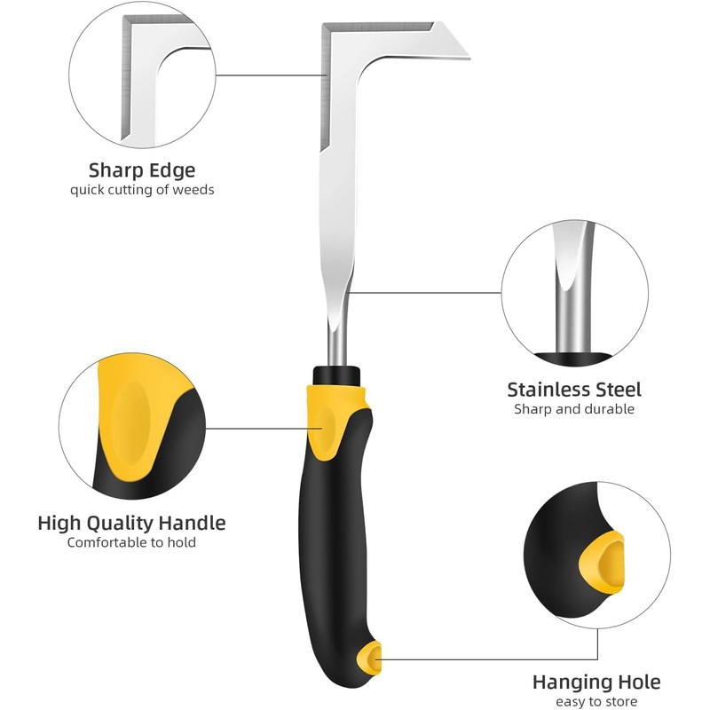 ACEmedia Crack Weeder, Paver Weed Removal Tool, Crevice Weeding Tool