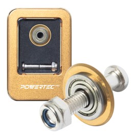 POWERTEC PRO Tungsten Carbide Scoring Wheel with Gold Titanium Coating - 22mm Tile Cutting Wheel with Screw for Manual Tile Cutters, Porcelain, Ceramic & Glass Tile (72089)