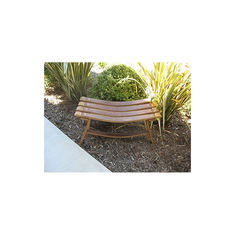 Wine Barrel Sweetheart Bench