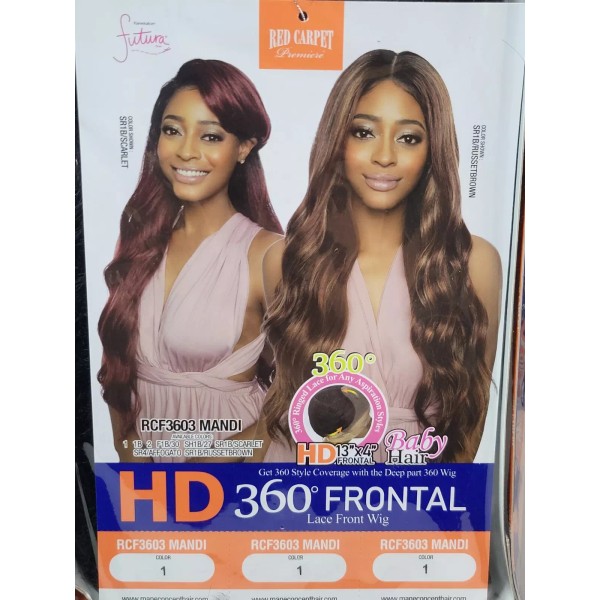 Mane Concept HD 360 Frontal Lace Front Wig Rcf3603 Mandi