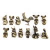 12Pcs Incense Holder Retro Zodiac Household Alloy Home Decoration for