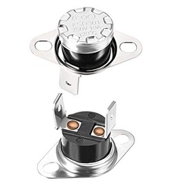 uxcell KSD301 Thermostat 120°C/248°F 10A N.C Adjust Snap Disc Temperature Switch for Microwave,Oven,Coffee Maker 2pcs
