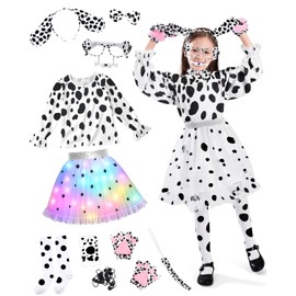 JoltMemori - Disfraz de perro manchado de Halloween para adultos (L)