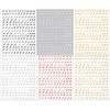 LANODO 6 Pcs Nail Stickers Alphabet 3D English Letters (6
