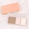 3 IN 1 Brown Nude Face Highlight Bronzer Powder Palette