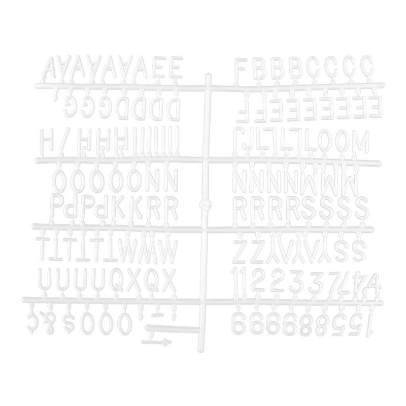GUANGZHOU Characters For Felt Letter Board 290 Piece Numbers For