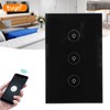 3 Gang Smart WiFi Light Switch Panel Touchable Wireless APP