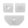 3pcs Central Control Button Sticker Aluminum Alloy Fit for Land