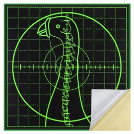 12 Pack Shooting Targets Paper - Highly Visible Fluorescent Splatter Turkey Targets for Shotgun, Ideal for Turkey Hunting Practice & Game