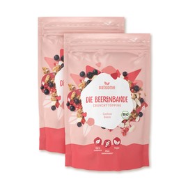OATSOME® 2er Bundle Beerenbande | Crunchy Toppings | Sparset | Cashew & Beere | Extra Crunchy | Für Bowls & Müsli | Granola | Vegan | Ohne Zuckerzusatz | Bio & 100% Natürlich | 2x190g