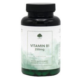 Vitamin B1 Thiamine HCl Capsules - 250mg of B1 Thiamine HCl per Capsule - 90 Vegan Capsules - G&G Vitamins