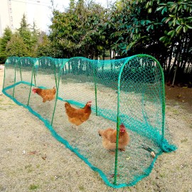 Unifamily Chicken Tunnel Chicken Coop Run 157Ã—31 Inches Chicken Tunnels for Outside Y