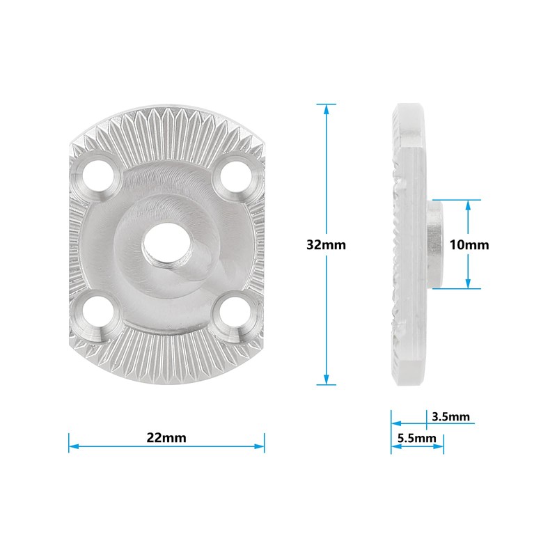 CAMVATE Stainless Steel M6 Rosette Replacement Accessories (2 Pieces) -