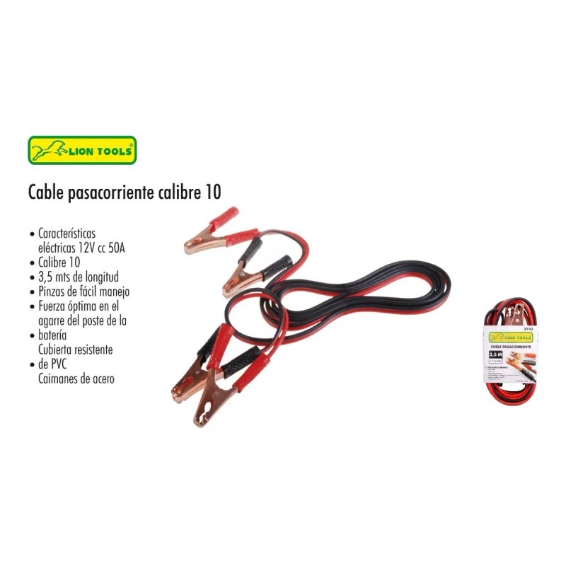 Lion Tools Cable Pasacorriente