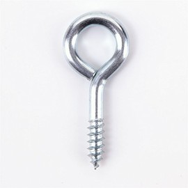 20x Large Heavy Duty Screw in Eyes - 65mm Long Metal Steel Bolt Eyes