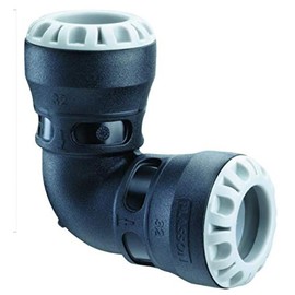 Plass-ONE 32mm MDPE Push-Fit Elbow - 1005