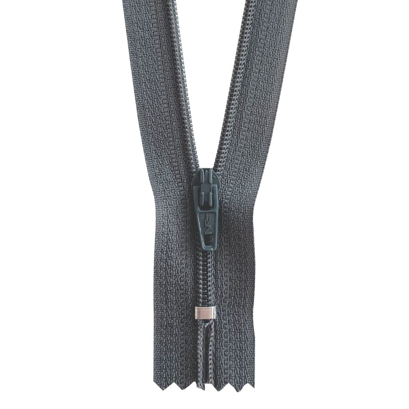 MARARDI [Pack 5] Zippers [Grey] Nylon [16 cm] Sewing and