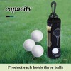 AfitLulu Waterproof Golf Ball Bag, Golf Pouch with Hooks and