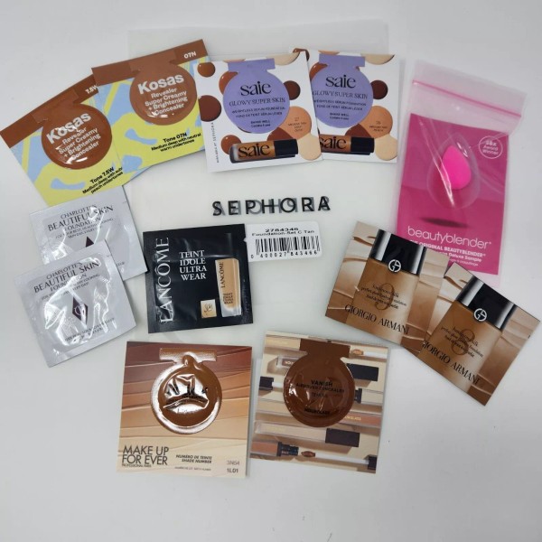Sephora Samples Lot Makeup Sponge Deluxe Sample & Assorted Foundation
