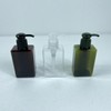 Square Pump Empty Bottle 150ml Clear 4ea