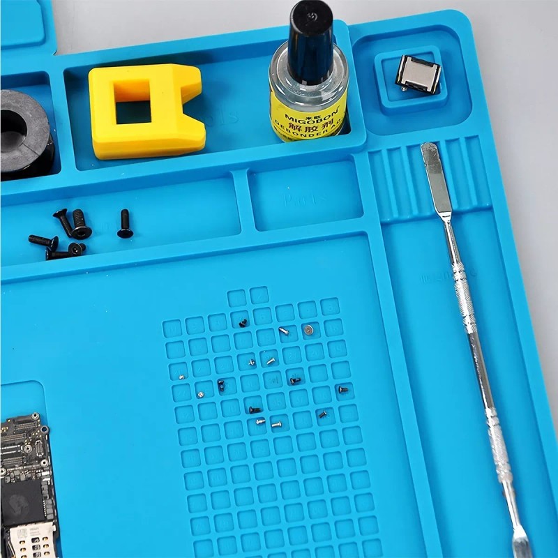 CODYTAVAREZ Tapete Trabajo Silicon Magnético Antiestatica Reparar45 X 30