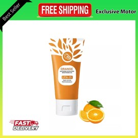 MAOWAPLG Orange Enzymes Exfoliating Gel, Organic Face and Body Exfoliating Scrub Gel,