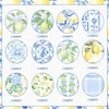 24 Sheets Lemon Pattern Paper 12'' x 12'', Mediterranean Lemon