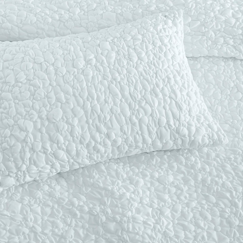 Peri Home Microfiber 3-Piece Comforter and Sham Set, King, White