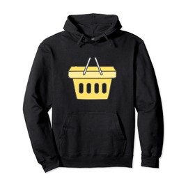 Hand Held Shopping Basket Pullover Hoodie