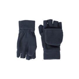 Mountain Warehouse Fingerless Fleece Kids Mitten - Warm & Cosy, Microfleece, Boys & Girls Gloves - Best for Spring Summer, Walking, Outdoors, Hiking, Daily Use Navy M - L