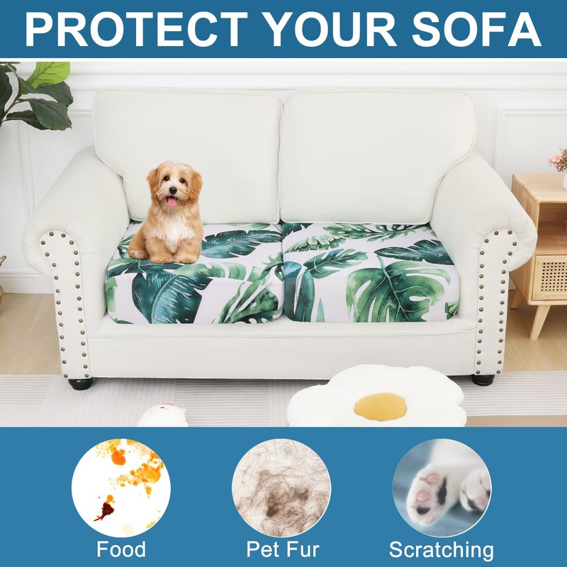 Smiry - Fundas de cojín para sofá, fundas elásticas y