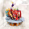 Santoro Pirouette, 3D Pop Up Greeting Card - Animal Firetruck