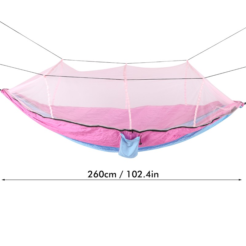 Single Double Camping Hammock with Mosquito Net Portable Lightweight Tree