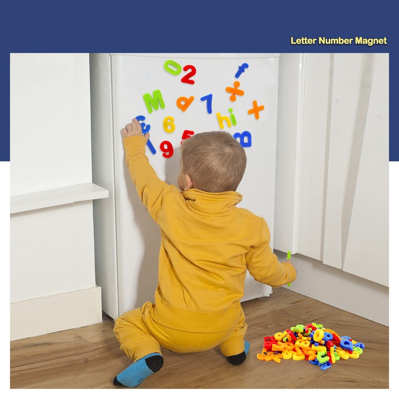 kramow 106 PCS Magnetic Learning Letters and Numbers, Alphabet Magnets